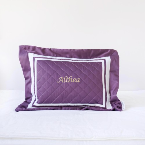 500 Thread Count PIMA Cotton Quilted Pillow - Orchid